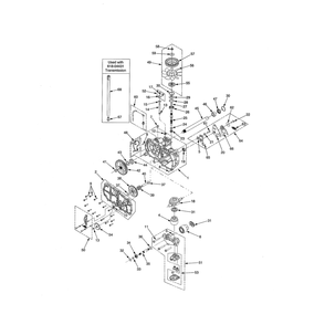 Lh Transmission Diagram and Parts List for 17AI2ACP756  Cub Cadet Lawn Tractor
